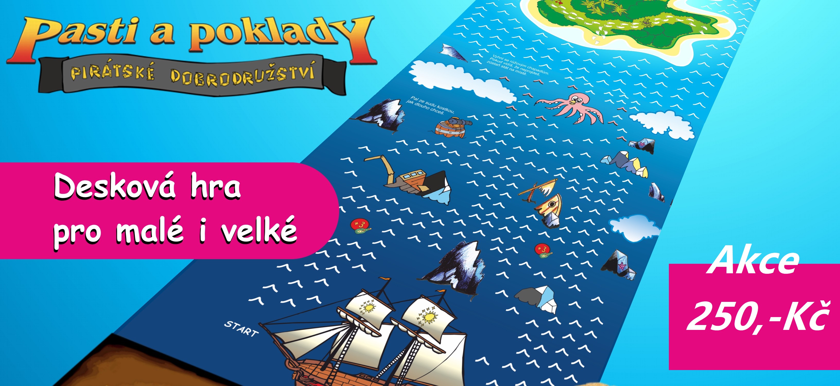 Pasti a poklady desková hra